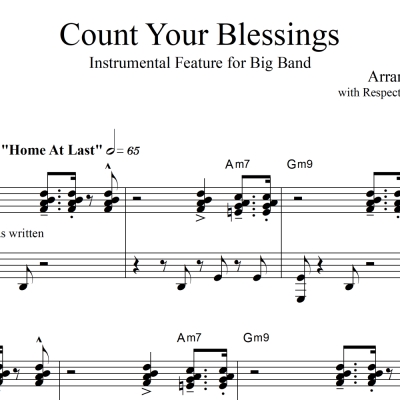 Count Your Blessings - Big Band Instrumental Feature