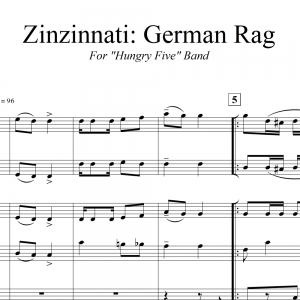 Zinzinnati: German Rag - for “Hungry Five” Polka Band