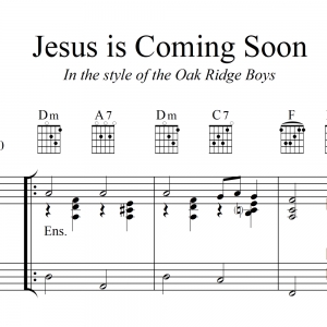 Jesus Is Coming Soon - Oak Ridge Boys - TTBB Lead Sheet