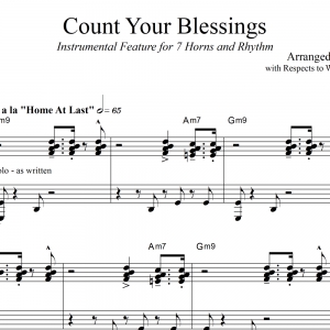 Count Your Blessings - Small Jazz Ensemble Instrumental Feature