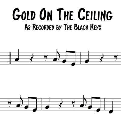Gold on the Ceiling - 3 or 4-horn chart